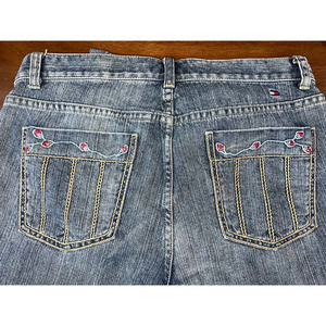 Tommy Hilfiger Vintage denim capris with sequin pocket embellishments size 12